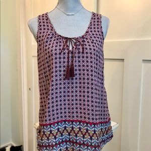 COPY - Faded Glory Boho print tank top size small…